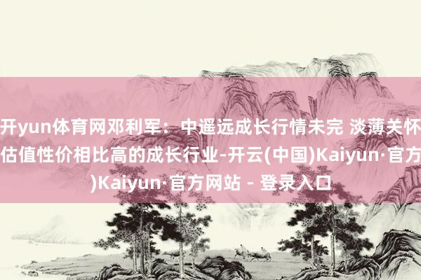 开yun体育网邓利军：中遥远成长行情未完 淡薄关怀赈济已较充分、估值性价相比高的成长行业-开云(中国)Kaiyun·官方网站 - 登录入口